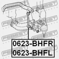 BAL ELSŐ STABILIZÁTORKILINCS ISUZU BIGHORN/TROOPER UX 1992-1997 8-97018-228-2