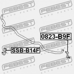 ELSŐ STABILIZÁTOR LINK SUBARU LEGACY B14 2009.02- JP 20420-XA000