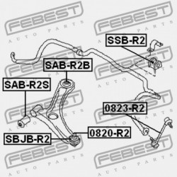 STABILIZÁTORKILINCS ELÖL SUBARU R1 R24 2004.11- JP 20420-KG000
