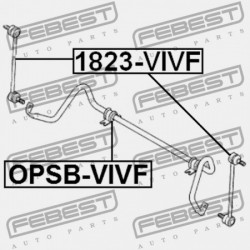 ELÜLSŐ STABILIZÁTORKILINCS OPEL VIVARO 2001-2014 4408904