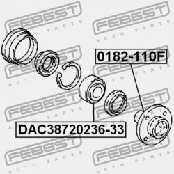 ELÜLSŐ KERÉKAGY TOYOTA COROLLA SED/CP/WG AE10,CE100,EE10 1991.08-2001.11 GR 43502-12090