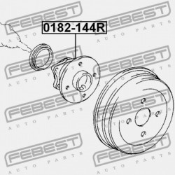 HÁTSÓ KERÉKAGY TOYOTA COROLLA/FIELDER CE121,NZE12,ZZE12 2000.08-2006.09 JP 42410-12240
