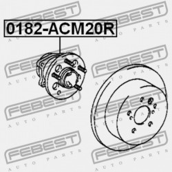 HÁTSÓ KERÉKAGY TOYOTA ALPHARD MNH10 2003.12-2008.04 GR 42450-42030