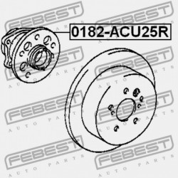 HÁTSÓ KERÉKAGY TOYOTA KLUGER L/V ACU2,MCU2 2000.11-2007.05 JP 42410-48041