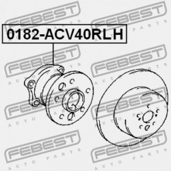 BAL HÁTSÓ KERÉKAGY TOYOTA CAMRY (JPP) ACV30,MCV3 2001.07-2006.01 US 42460-48011