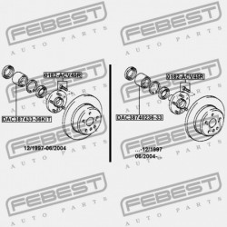 HÁTSÓ KERÉKAGY TOYOTA CAMRY GRACIA MCV2,SXV2 1996.12-2001.09 JP 42301-32060