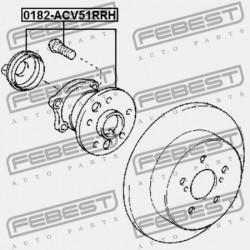 JOBB HÁTSÓ KERÉKAGY TOYOTA CAMRY/HYBRID ACV51,ASV5,AVV50,GSV50 2011.08- EU 42450-33030
