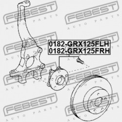 BAL ELSŐ KERÉKAGY TOYOTA CROWN/MAJESTA GRS18,UZS18 2003.12-2008.12 JP 43560-30030