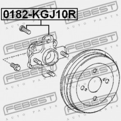 HÁTSÓ KERÉKAGY TOYOTA IQ KGJ10,NGJ10 2008.11- JP 42450-74010
