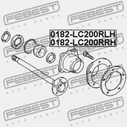JOBB HÁTSÓ KERÉKAGY TOYOTA LAND CRUISER URJ202,UZJ200,VDJ200 2007.09- EU 42450-60070