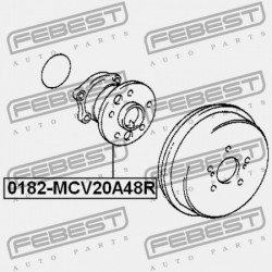 HÁTSÓ KERÉKAGY VISSZAVONT 42450-33020