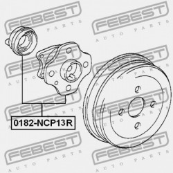 HÁTSÓ KERÉKAGY TOYOTA VITZ NCP1,SCP1 1999.01-2005.01 JP 42450-52021