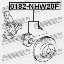 ELÜLSŐ KERÉKAGY TOYOTA PRIUS NHW20 2003.08-2009.03 EU 43510-47012