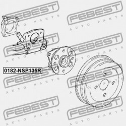 HÁTSÓ KERÉKAGY TOYOTA VITZ KSP90,NCP9,SCP90 2005.01-2010.12 JP 42410-52060