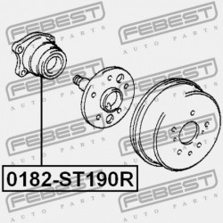 HÁTSÓ KERÉKAGY KÉSZLET TOYOTA CALDINA AT191,CT19,ET196,ST19 1992.11-2002.06 JP 42409-20010