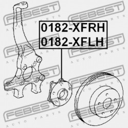 BAL ELSŐ KERÉKAGY TOYOTA CROWN GRS182 2004.11-2008.02 GR 43560-30010