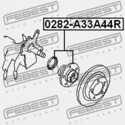 NISSAN MAXIMA CA33 HÁTSÓ KERÉKAGY 2000.01-2006.01 EL 43200-2Y000