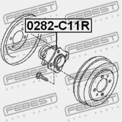 NISSAN TIIDA JPN MÁRKA C11 HÁTSÓ KERÉKAGY 2005.08-2012.06 GL 43202-EE500