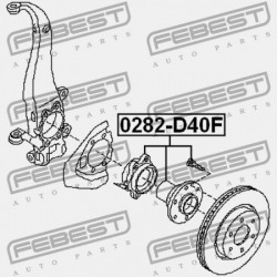NISSAN NAVARA_THI MÁRKA D40T ELSŐ KERÉKAGY 2007.08- GL 40202-JR70B