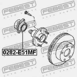 NISSAN ELGRAND E51 ELSŐ KERÉKAGY 2002.05-2010.08 JP 40210-WL000