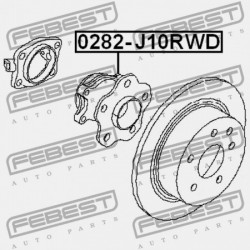 HÁTSÓ KERÉKAGY NISSAN QASHQAI J10E 2006.12-2013.12 EL 43202-JG200
