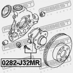 HÁTSÓ KERÉKAGY NISSAN TEANA OROSZ GYÁRTMÁNY J32R 2009.06-2013.12 EL 43202-JP00A