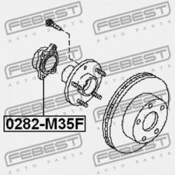 NISSAN SKYLINE V35 ELSŐ KERÉKAGY 2001.06-2007.06 JP 40210-AL800