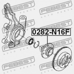 NISSAN ALMERA UK MÁRKA N16E ELSŐ KERÉKAGY 2000.02-2006.11 EL 40202-4M405