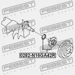 HÁTSÓ KERÉKAGY NISSAN PULSAR N16 1999.12-2011.12 GL 43200-4M400