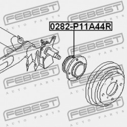 HÁTSÓ KERÉKAGY NISSAN ALMERA UK MÁRKA N16E 2000.02-2006.11 EL 43200-2F500