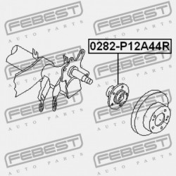 HÁTSÓ KERÉKAGY NISSAN PRIMERA P12E 2002.01-2007.05 EL 43200-AV700