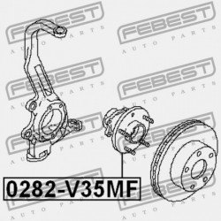 NISSAN 350Z Z33 ELÜLSŐ KERÉKAGY 2002.06-2008.10 USA 40202-AL56C