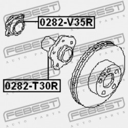 HÁTSÓ KERÉKAGY KÉSZLET NISSAN 350Z Z33 2002.06-2008.10 US 43210-AL505