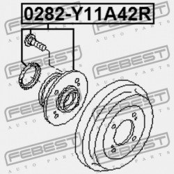 NISSAN WINGROAD/AD Y11 HÁTSÓ KERÉKAGY 1999.05-2008.10 JP 43200-73R05