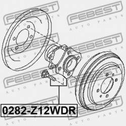 NISSAN TIIDA JPN MÁRKA C11 HÁTSÓ KERÉKAGY 2005.08-2012.06 GL 43202-ED305