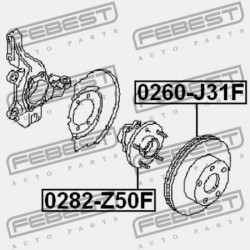NISSAN TEANA J31 ELSŐ KERÉKAGY 2006.04-2008.02 EL 40202-CA010