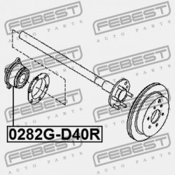 HÁTSÓ KERÉKAGY NISSAN FRONTIER D40 2004.10- US 43210-EA200