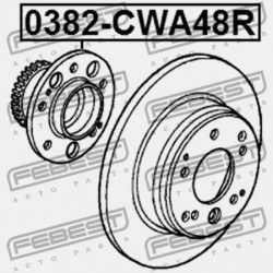 HÁTSÓ KERÉKAGY HONDA ACCORD TOURER CM2 2003-2008 EU 42200-SED-951