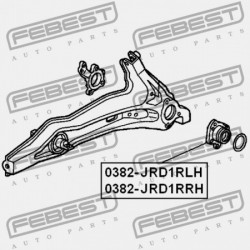 JOBB HÁTSÓ KERÉKAGY HONDA CR-V RD1 1996-2001 GN 42200-S10-008