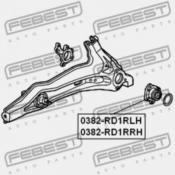 BAL HÁTSÓ KERÉKAGY HONDA CR-V RD1 1996-2001 GN 42201-S10-A01