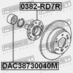 HÁTSÓ KERÉKAGY CSAPÁGY NÉLKÜL HONDA ACCORD 4D CL7 2003-2008 JP 42210-S9A-000