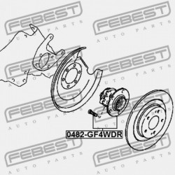 HÁTSÓ KERÉKAGY MITSUBISHI ASX GA0 2010.04-2013.01 EUR 3785A035