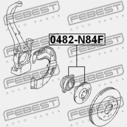 MITSUBISHI LANCER/MIRAGE CJ-CP ELSŐ KERÉKAGY 1995.08-2000.08 JPN MR334386