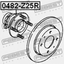 HÁTSÓ KERÉKAGY MITSUBISHI COLT/COLT PLUS Z20 2002.10- JPN MR594494
