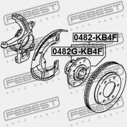 MITSUBISHI PAJERO/MONTERO SPORT KH0 ELSŐ KERÉKAGY 2008.07-2013.01 EUR/MMTH MR992374