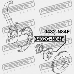 MITSUBISHI LANCER/MIRAGE CJ-CP ELSŐ KERÉKAGY 1995.08-2000.08 JPN MR334386