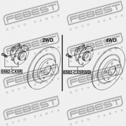 HÁTSÓ KERÉKAGY MAZDA CX-5 KE 2011-2012 EU KD31-26-15XA