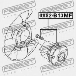 SUBARU IMPREZA G12 ELSŐ KERÉKAGY 2007.03- JP 28373-FG000