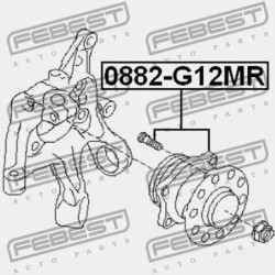 SUBARU IMPREZA G12 HÁTSÓ KERÉKAGY 2007.03- JP 28473-FG000