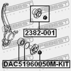 VOLKSWAGEN TOUAREG HUB 2003-2010 MEX 7L0498611